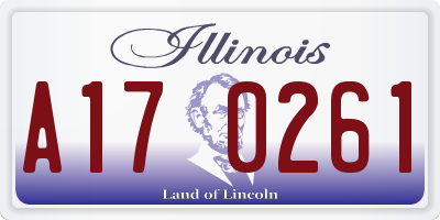 IL license plate A170261