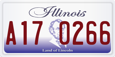 IL license plate A170266