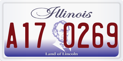 IL license plate A170269
