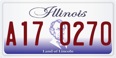 IL license plate A170270