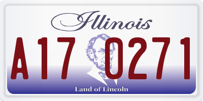 IL license plate A170271