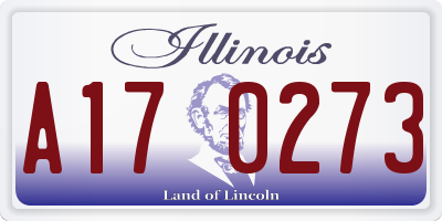 IL license plate A170273