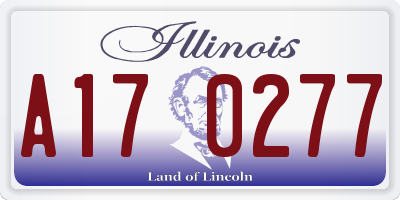 IL license plate A170277