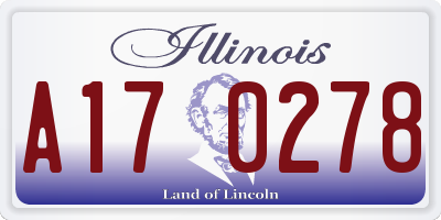 IL license plate A170278