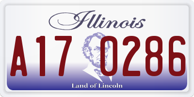 IL license plate A170286