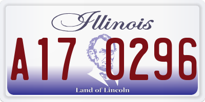 IL license plate A170296