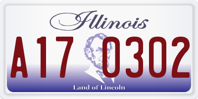 IL license plate A170302