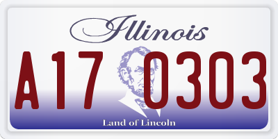 IL license plate A170303