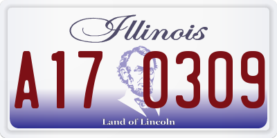 IL license plate A170309