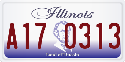 IL license plate A170313