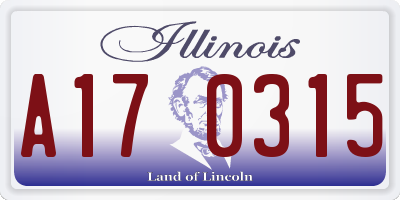 IL license plate A170315