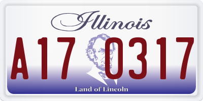 IL license plate A170317