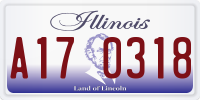 IL license plate A170318