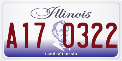 IL license plate A170322