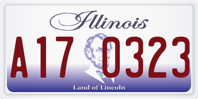 IL license plate A170323