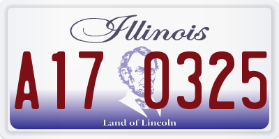 IL license plate A170325
