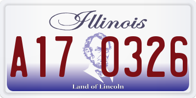 IL license plate A170326