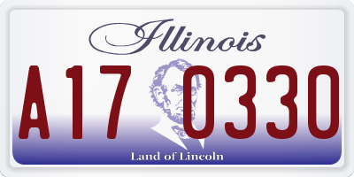 IL license plate A170330