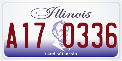 IL license plate A170336