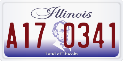 IL license plate A170341