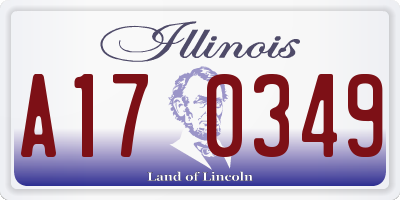 IL license plate A170349