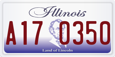 IL license plate A170350