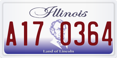 IL license plate A170364