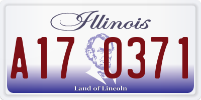 IL license plate A170371