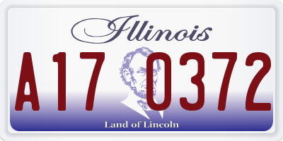 IL license plate A170372