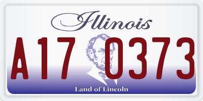 IL license plate A170373