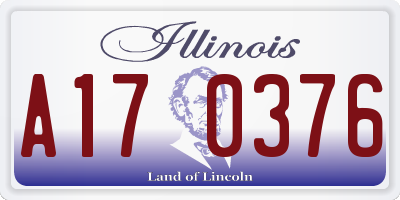 IL license plate A170376