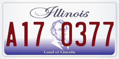 IL license plate A170377