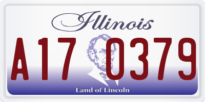 IL license plate A170379