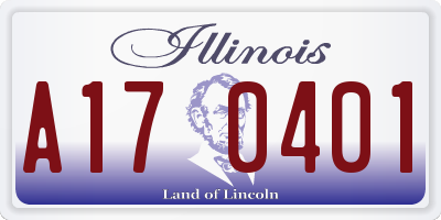 IL license plate A170401