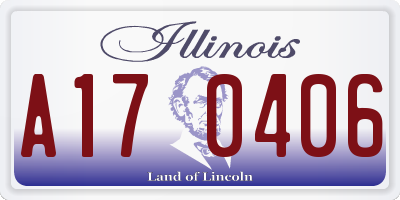 IL license plate A170406