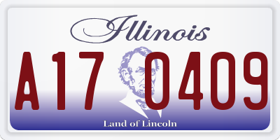 IL license plate A170409