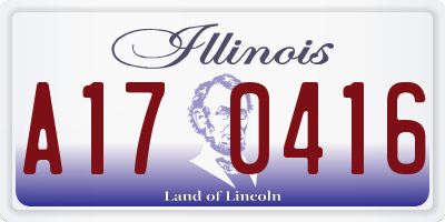 IL license plate A170416