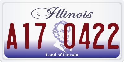 IL license plate A170422