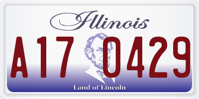 IL license plate A170429
