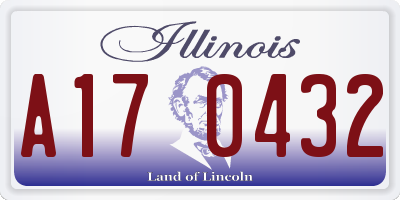 IL license plate A170432