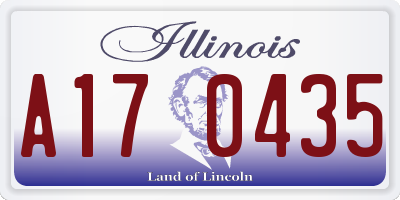 IL license plate A170435
