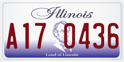 IL license plate A170436