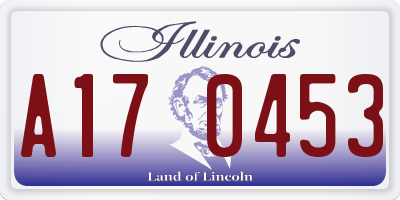 IL license plate A170453