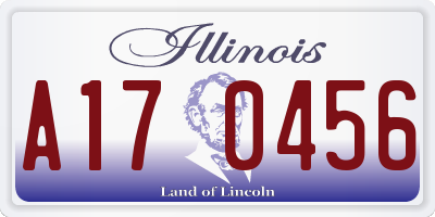 IL license plate A170456
