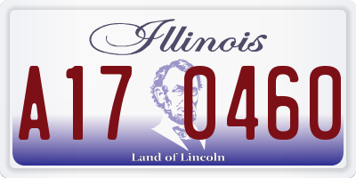 IL license plate A170460