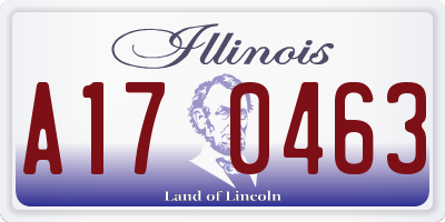 IL license plate A170463