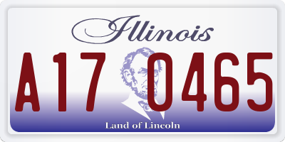 IL license plate A170465