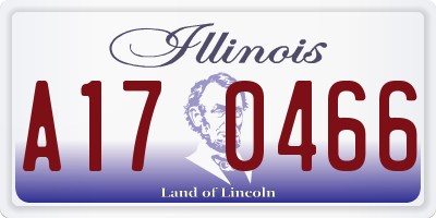 IL license plate A170466