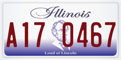 IL license plate A170467