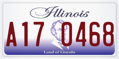 IL license plate A170468